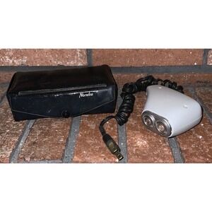 Vintage Norelco Speedshaver Dual Head Rotary Electric Shaver‎ with Case Gray
